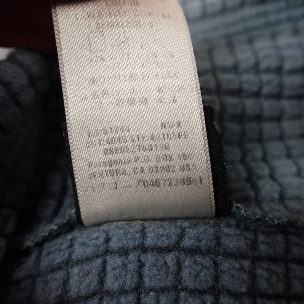 Patagonia R1 Pullover Mens Large Gray 1/4 Zip Grid Fleece Base Layer Hiking - Picture 6 of 10